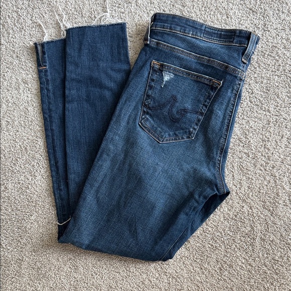 AG Adriano Goldschmied Dark Blue Skinny Jeans - Picture 3 of 4